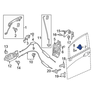 Honda OE - Front Door Lock Striker Plate