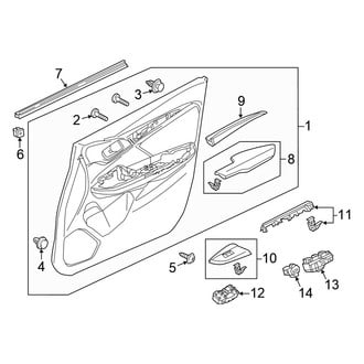 Honda OE - Front Door - Interior Trim