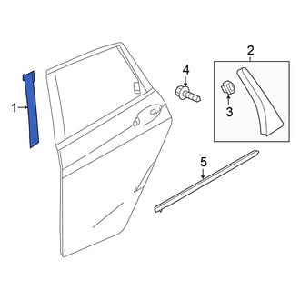 Honda OE - Rear Left Black Out Tape