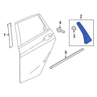 Honda OE - Rear Right Door Applique