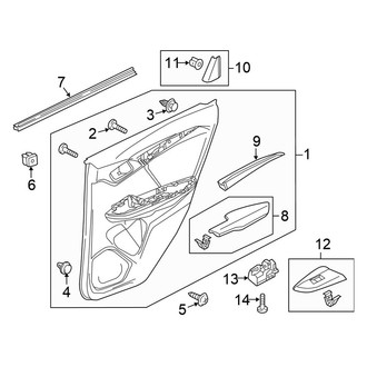Honda OE - Rear Door - Interior Trim