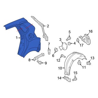 Honda OE - Rear Left Outer Quarter Panel