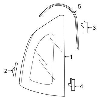 Honda OE - Quarter Panel - Glass