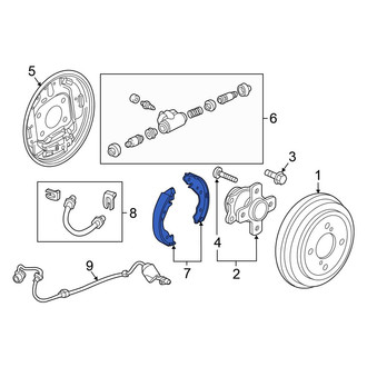 Honda OE - Rear Drum Brake Shoe