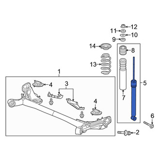 Honda OE - Rear Suspension Shock Absorber