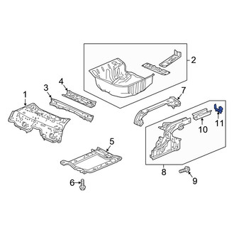 Honda OE - Rear Frame Rail End