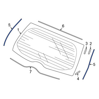 Honda OE - Center Liftgate Glass Seal