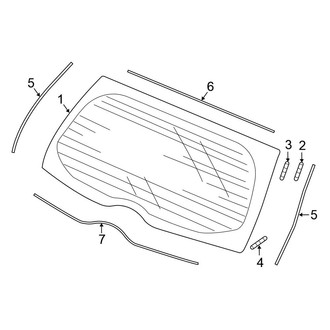 Honda OE - Lift Gate - Glass