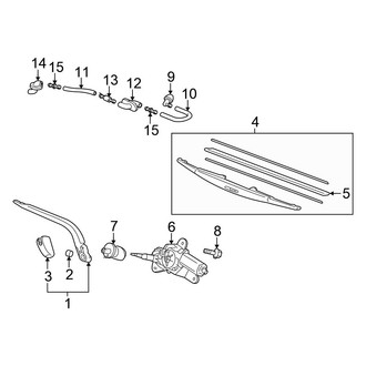 Honda OE - Lift Gate - Wiper & Washer Components