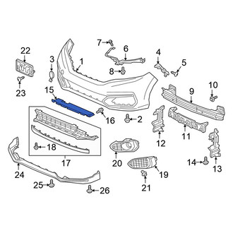 Honda OE - Front Radiator Support Baffle