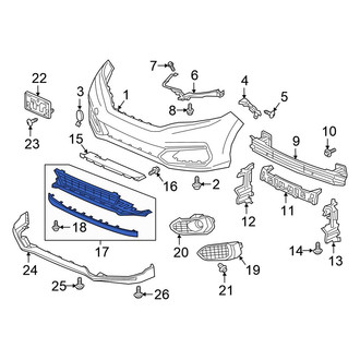 Honda OE - Front Lower Grille