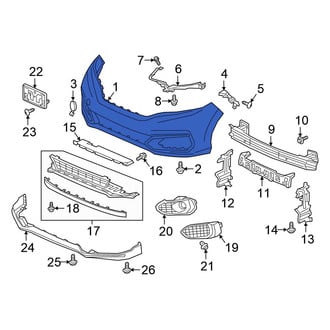 Honda OE - Front Bumper Cover