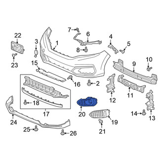 Honda OE - Front Left Fog Light Trim
