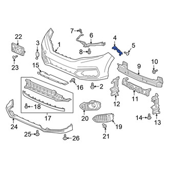 Honda OE - Right Bumper Cover Bracket