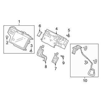 Honda OE - Instrument Panel - Navigation System Components