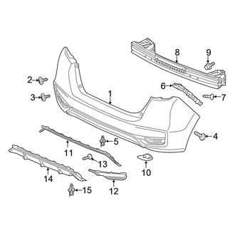 Honda OE - Rear Bumper - Bumper & Components