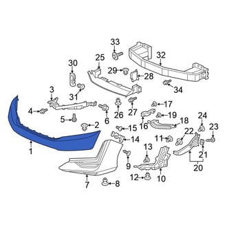Honda OE - Front Bumper Cover