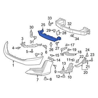 Honda OE - Front Radiator Support Baffle