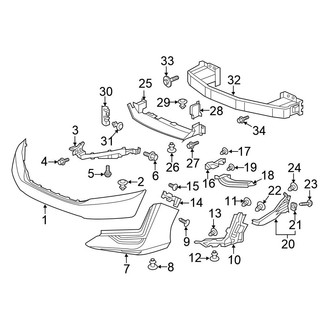Honda OE - Front Bumper & Grille - Bumper & Components (PLUG-IN HYBRID EV-GAS (PHEV))