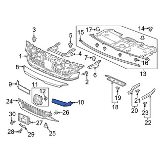 Honda OE - Front Left Lower Grille Molding
