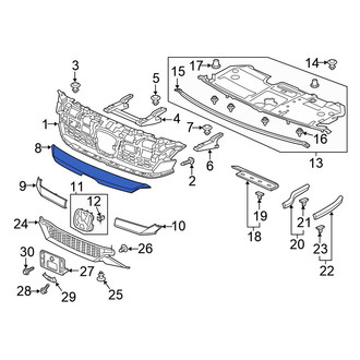 Honda OE - Front Left Lower Grille Molding