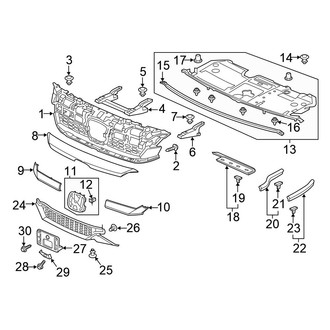 Honda OE - Front Bumper & Grille - Grille & Components (PLUG-IN HYBRID EV-GAS (PHEV))
