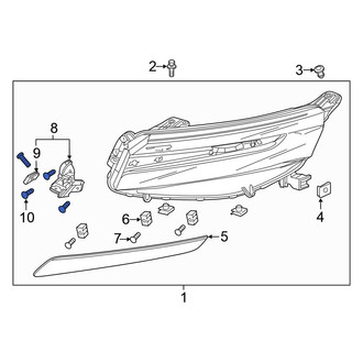 Honda OE - Headlight Mounting Screw