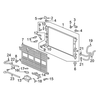 Honda OE - Cooling - Radiator & Components (Battery Cooling), (PLUG-IN HYBRID EV-GAS (PHEV))