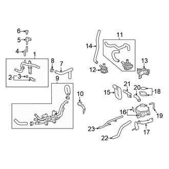 Honda OE - Cooling - Hoses & Lines (Plug-In Hybrid / Plug-In Hybrid Touring)