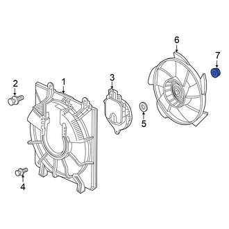 Honda OE - Engine Cooling Fan Blade Nut