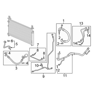 Honda OE - Air Conditioner & Heater - Condenser, Compressor & Lines (A/C Hoses & Lines), (PLUG-IN HYBRID EV-GAS (PHEV))
