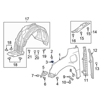 Honda OE - Fender Clip