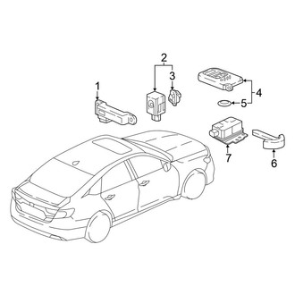 Honda OE - Electrical - Keyless Entry Components (PLUG-IN HYBRID EV-GAS (PHEV))