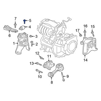 Honda OE - Belt Tensioner Pulley Bolt