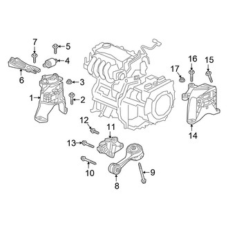 Honda OE - Engine / Transaxle - Engine & Transmission Mounting (PLUG-IN HYBRID EV-GAS (PHEV))