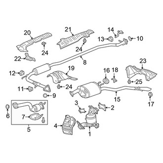 Honda OE - Exhaust System - Exhaust Components (Plug-In Hybrid / Plug-In Hybrid Touring)