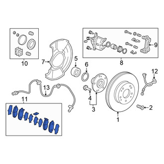 Honda OE - Front Disc Brake Pad Set