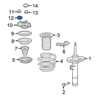 Honda OE - Suspension Strut Mount Cap Seal