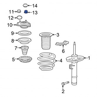Honda OE - Suspension Strut Nut