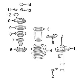Honda OE - Front Suspension - Struts & Components