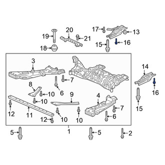 Honda OE - Suspension Crossmember Bolt