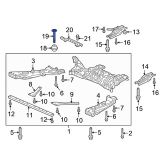 Honda OE - Suspension Crossmember Reinforcement Bolt