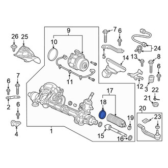 Honda OE - Inner Rack and Pinion Bellows Clamp