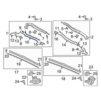 Honda OE - Front Windshield Washer Hose