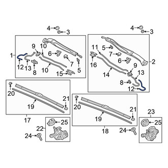 Honda OE - Front Windshield Washer Hose