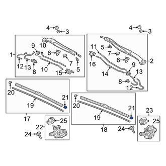 Honda OE - Left Inner Wiper Blade Clip