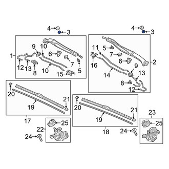 Honda OE - Wiper Arm Nut