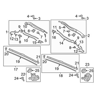 Honda OE - Windshield - Wiper & Washer Components (Wiper Components)