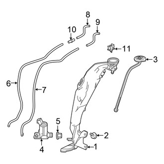 Honda OE - Windshield - Wiper & Washer Components (Washer Components)