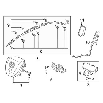 Honda OE - Restraint Systems - Air Bag Components (Air Bags)